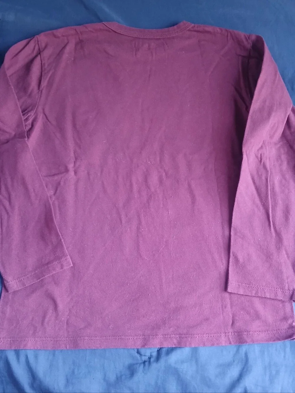 Place Maroon 'Thankful' Long Sleeve Tee with Pixel Food Graphic